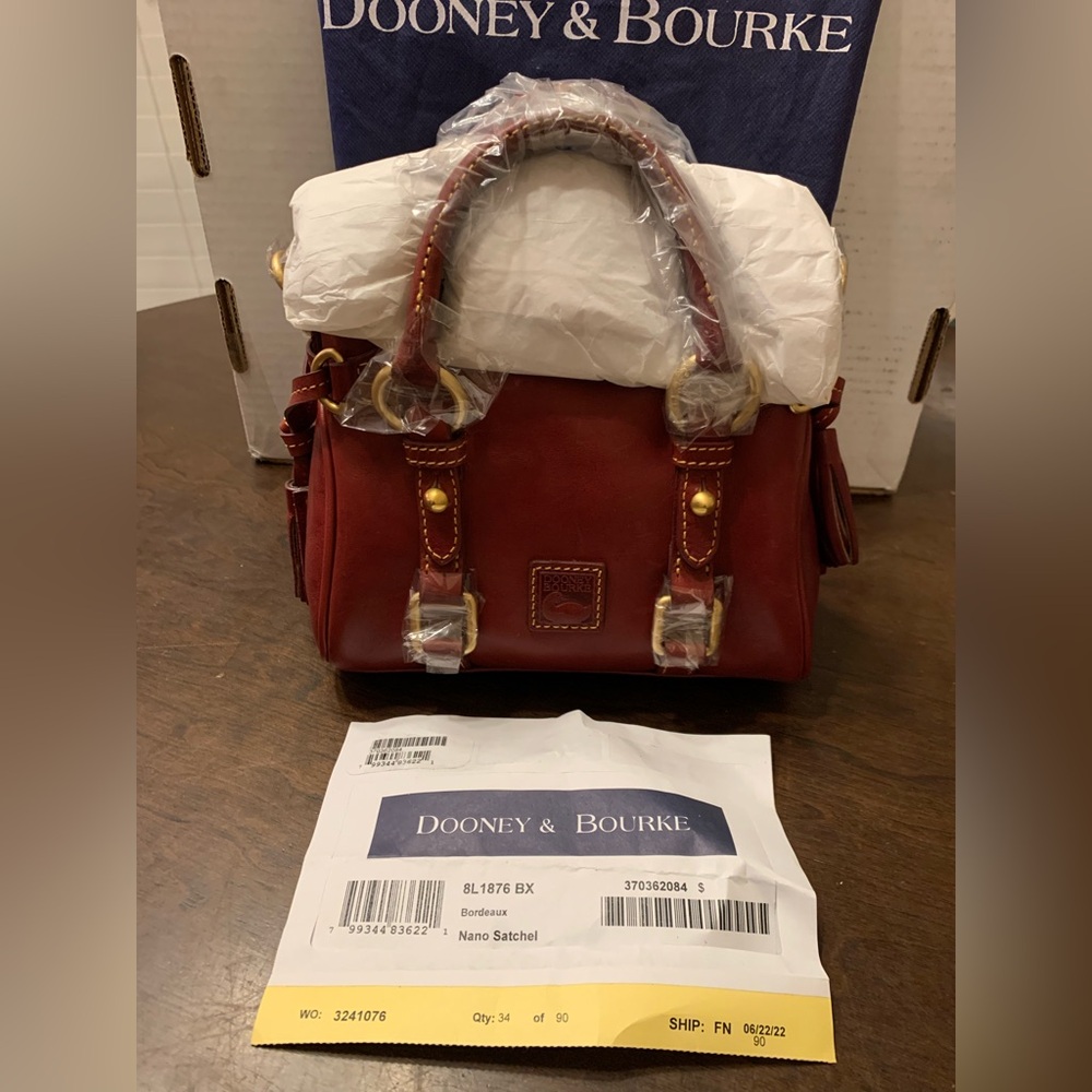 Dooney & Bourke Bordeaux Florentine Leather Nano Satchel